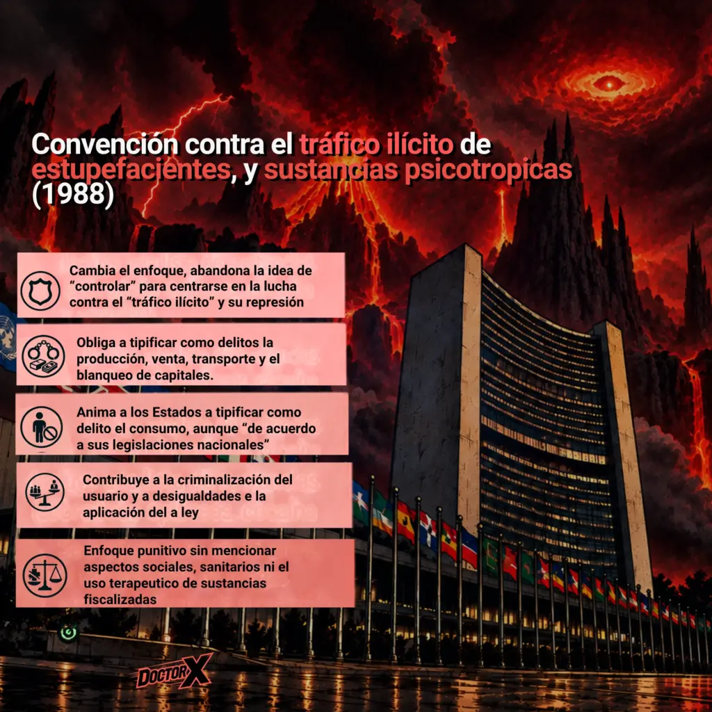 Caracteristicas de la Convencion de Naciones Unidas para la Lucha contra el Narcotrafico 1988