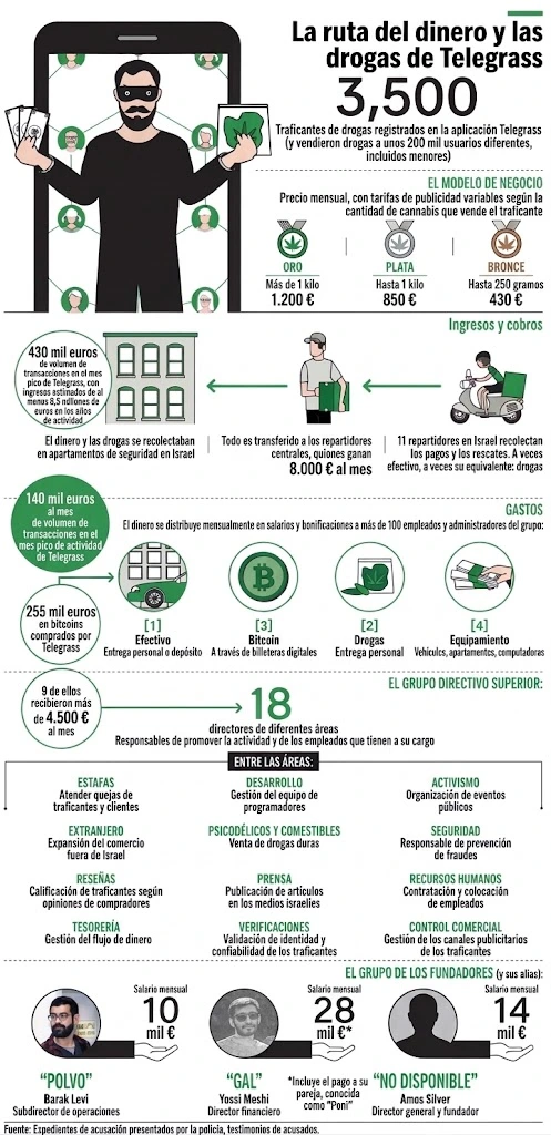 Infografia sobre la estructura de Telegrass